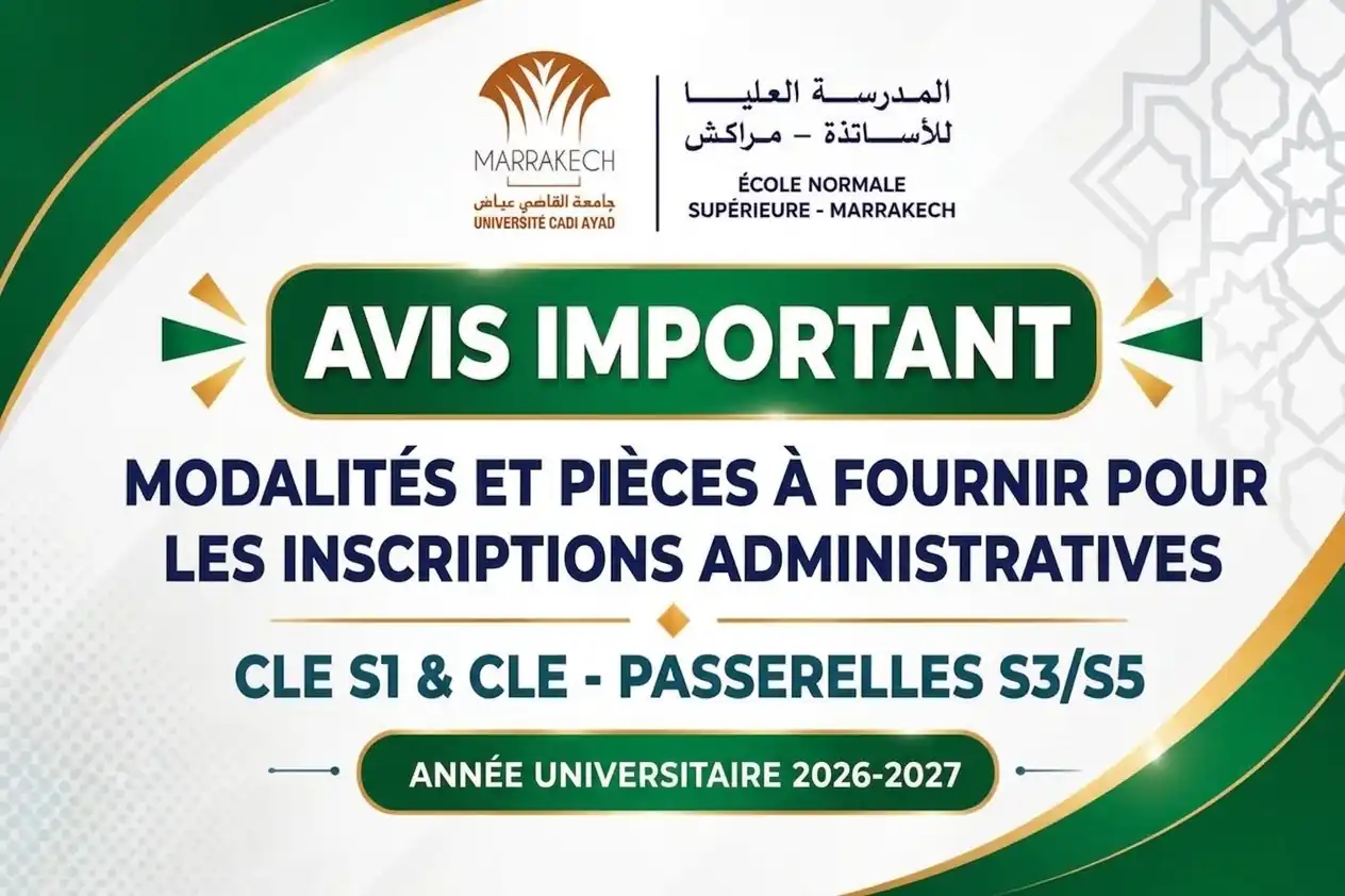 MODALITÉS ET PIÈCES À FOURNIR POUR LES INSCRIPTIONS ADMINISTRATIVES  CLE S1 & CLE - PASSERELLES S3/S5  ANNÉE UNIVERSITAIRE 2026-2027