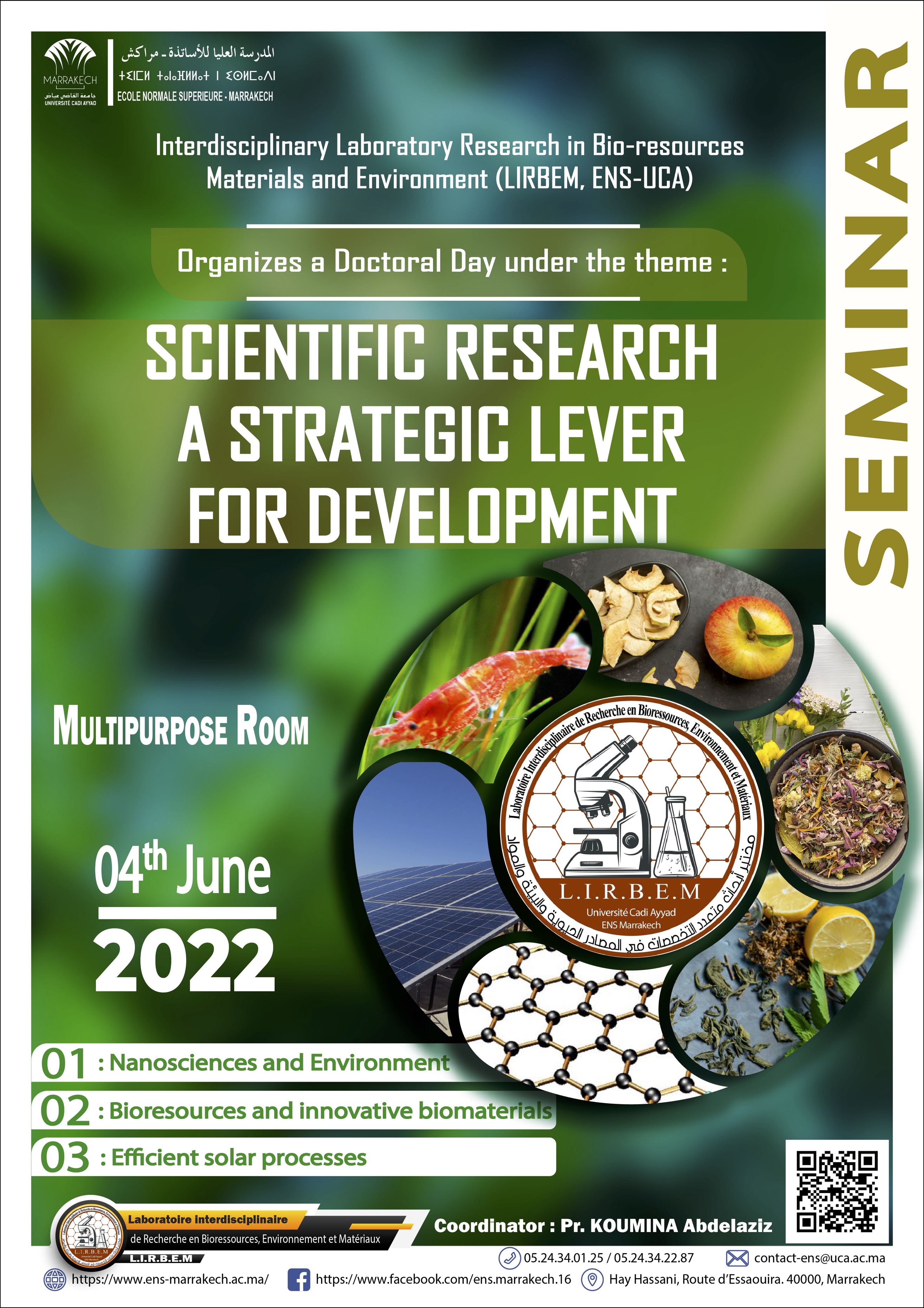 Doctoral Day : « Scientific Reserch, a stratégic lever for development »