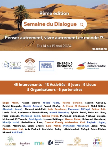 9ème édition de la Semaine Du Dialogue : Penser autrement, vivre autrement ce monde !?