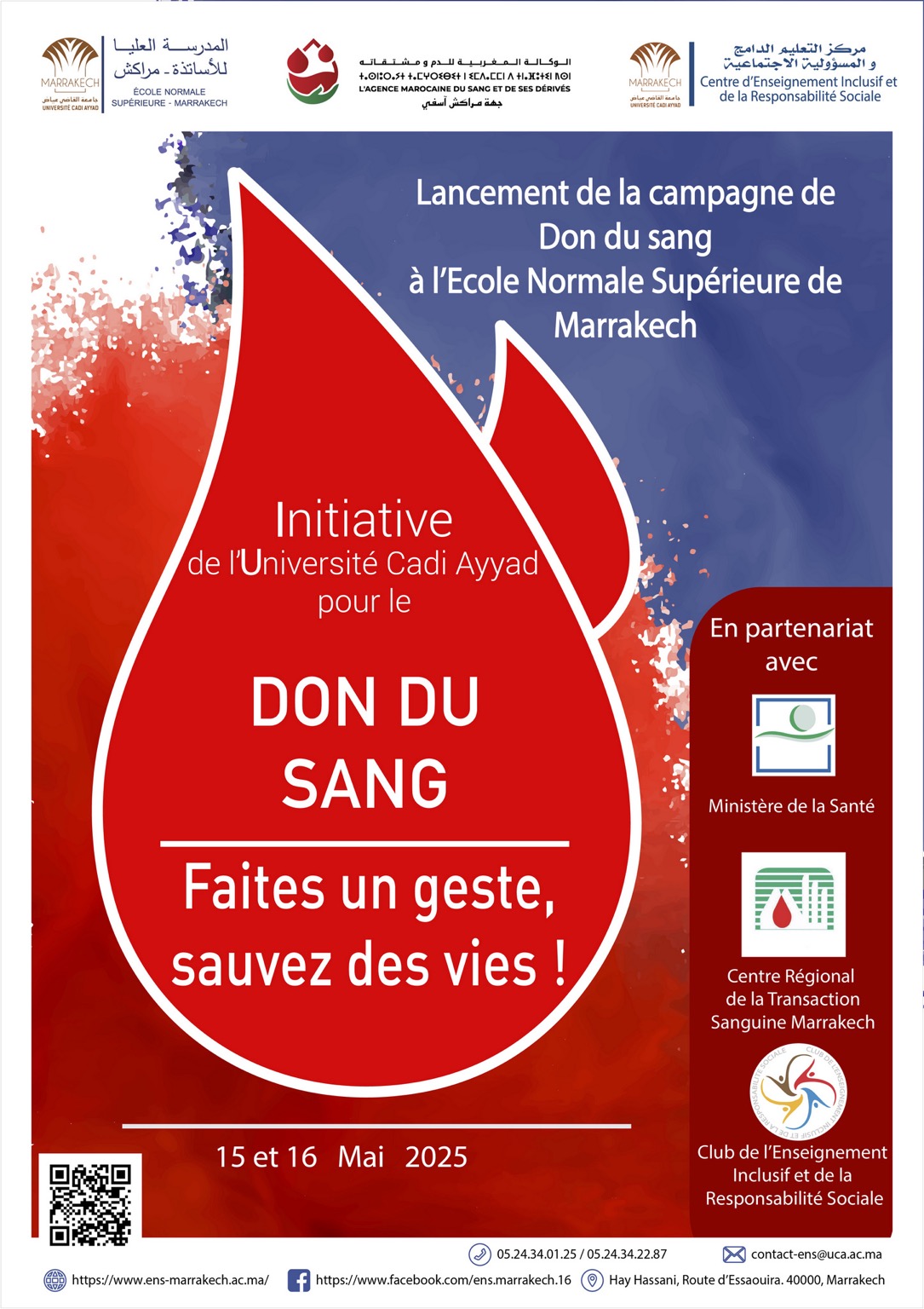Don du sang « Faites un geste, sauvez des vies ! »