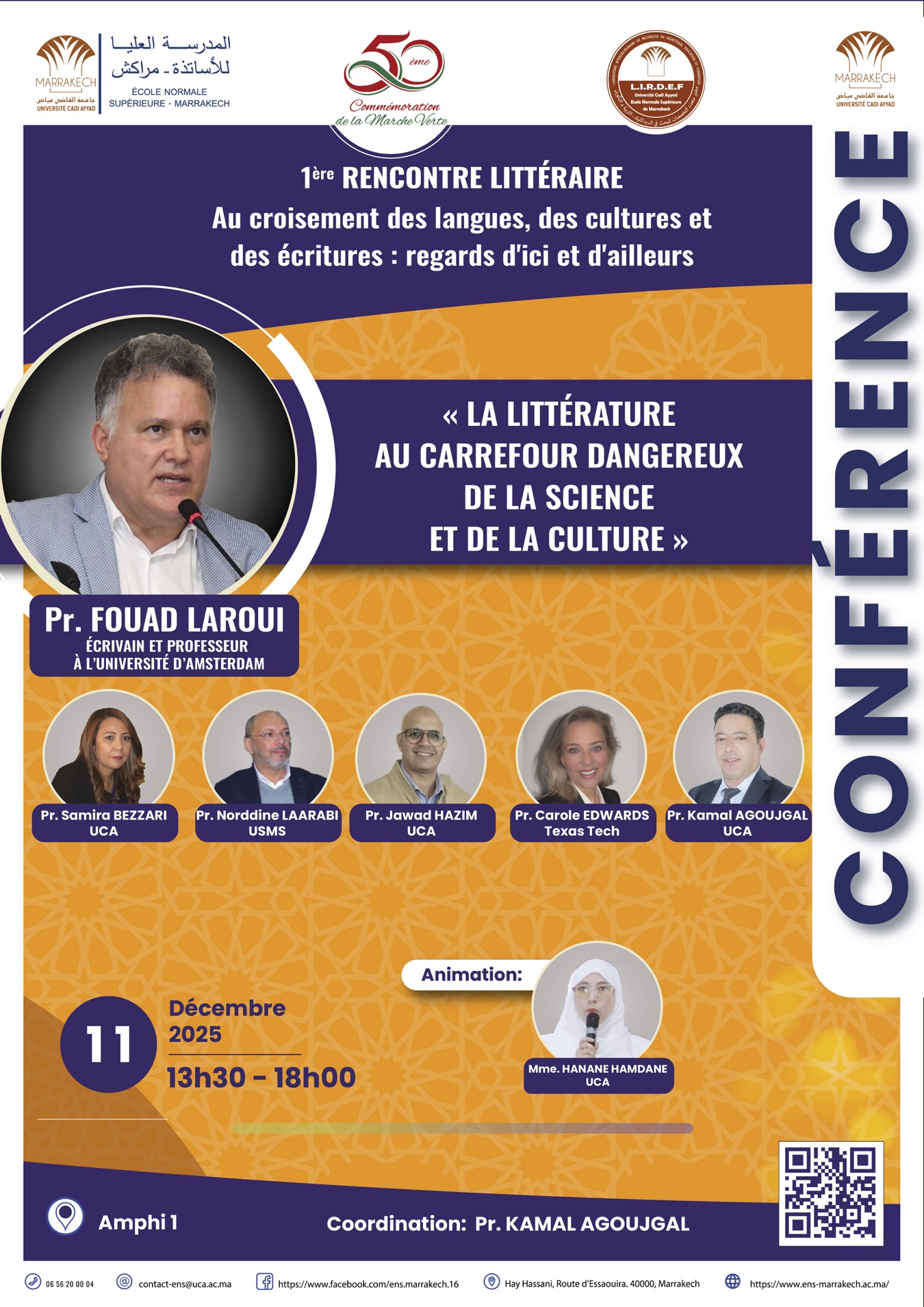 Conférence : La littérature au carrefour dangereux de la science et de la culture.